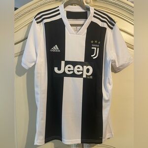 NWOT Adidas Black and White Juventus Football Jersey 2018/2019